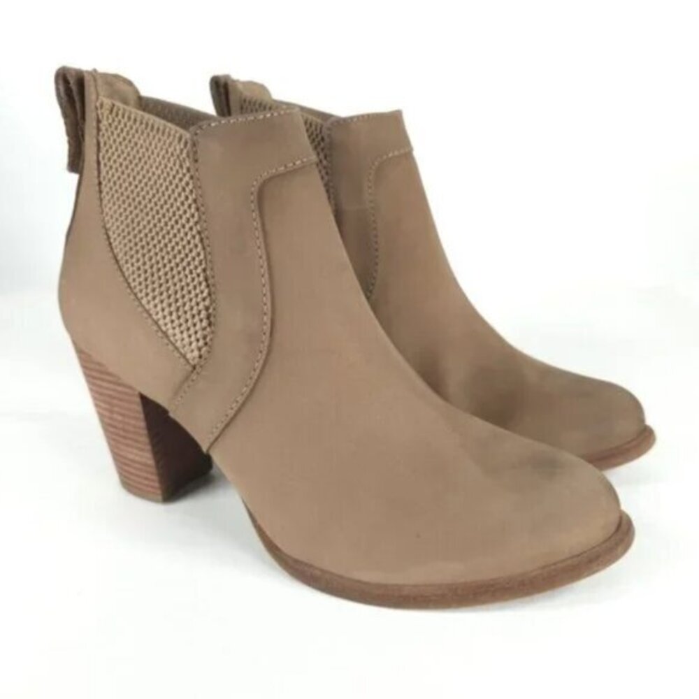 UGG Ankle Cobie Nubuck Leather Heel Chelsea Bootie 1010191 Size 7.5